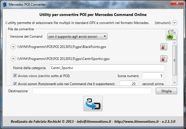 Screenshot MercedesPoiConverter